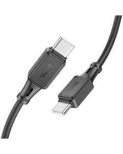 Кабель Hoco X101 Assistant 60W silicone charging data cable Type-C to Type-C Black