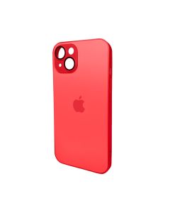 Чохол для смартфона AG Glass Matt Frame Color Logo for Apple iPhone 14 Coke Red