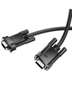 Кабель HOCO US11 VGA male to VGA male HD data cable(L=1M) Black