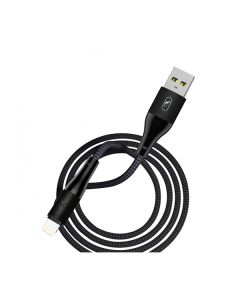 Кабель SkyDolphin S49L LED Aluminium Alloy USB to Lightning 3A 1m Black (USB-000567)