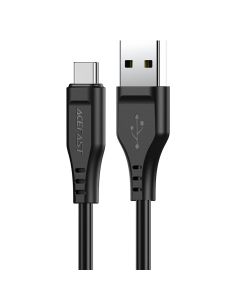 Кабель ACEFAST C3-04 USB to Type-C 3A, 1.2m, TPE, TPE connectors, Black