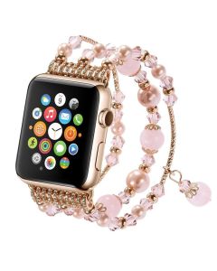 Ремешок для Apple Watch 38mm/40mm Crystal Jewelry Watch Band Gold