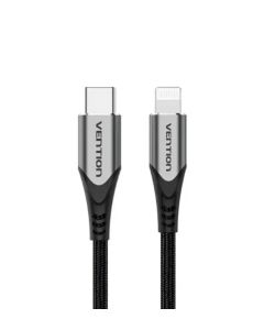 Кабель Vention USB 2.0 C to Lightning Cable 1M Gray Aluminum Alloy Type (TACHF)