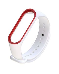Ремешок для браслета Xiaomi Mi Band 3/4 Original White/Red