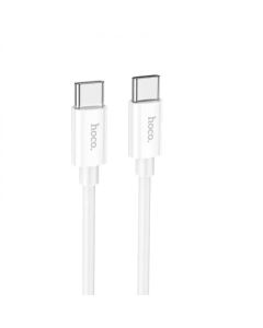 Кабель HOCO X87 Magic silicone 60W PD charging data cable for Type-C to Type-C White