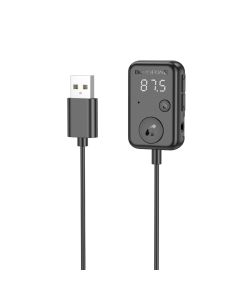 Bluetooth-ресивер BOROFONE BC49 June car BT FM transmitter Black