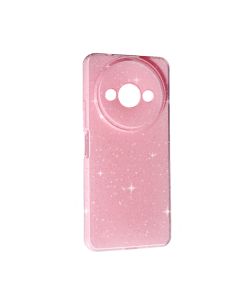 Чехол Silicon Shiny Case Xiaomi Redmi A3/Poco C61 Glitter Pink