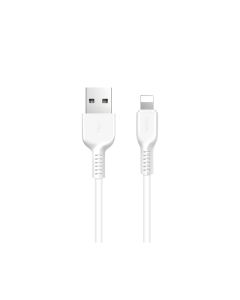 Кабель HOCO X13 USB to iP 2.4A, 1m, PVC, PVC connectors, White