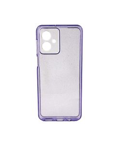 Чехол Silicon Shiny Case Motorola G54 Glitter Clear/Purple