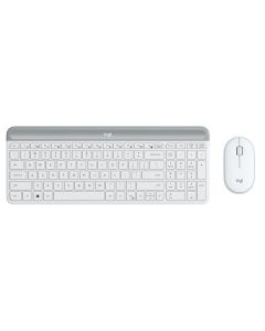 Комплект (клавіатура, мишка) бездротовий Logitech MK470 White (920-009205)