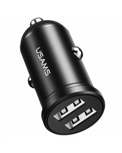 АЗП Usams US-CC114 C20 2.4A Dual USB Mini Car Charger Black