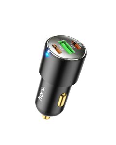 Автомобільний зарядний пристрій HOCO NZ6 PD45W 3-port(2C1A) car charger Black