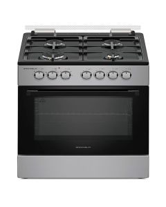 Плита газоелектр. F661234GB 60см. сіро-чорка, чавунна решітка (GRUNHELM)