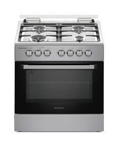 Плита газоелектр. F66234I 60см. нержавійка, чавунна решітка (GRUNHELM)