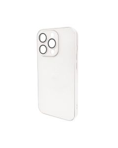 Чохол для смартфона AG Glass Matt Frame Color Logo for Apple iPhone 15 Pro Pearly White