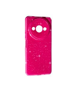 Чехол Silicon Shiny Case Xiaomi Redmi A3/Poco C61 Glitter Rose Red