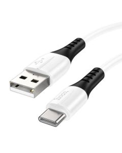 Кабель HOCO X82 USB to Type-C 3A, 1m, silicone, silicone connectors, White