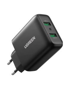 Зарядний пристрій UGREEN CD161 USB Fast Charger EU (Black)(UGR-10216)