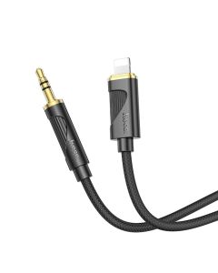 Аудiокабель HOCO UPA30 Friend digital audio conversion cable iP Black