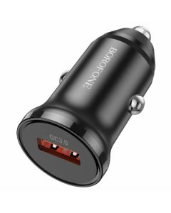 Автомобільний зарядний пристрій BOROFONE BZ18 single port QC3.0 car charger 18W Black