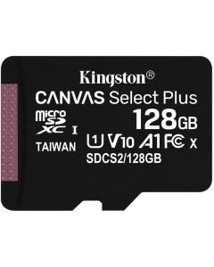 Карта пам'яті microSDXC (UHS-1) Kingston Canvas Select Plus 128Gb class 10 А1 (R-100MB/s) (adapter SD)