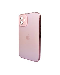 Чохол для смартфона AG Glass Sapphire Frame MagSafe Logo for Apple iPhone 12 Pink