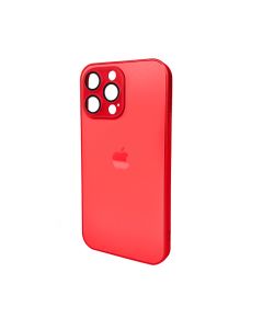 Чохол для смартфона AG Glass Matt Frame Color Logo for Apple iPhone 15 Pro Max Coke Red