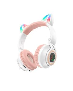 Бездротові навушники BOROFONE BO18 Cat ear BT headphones White