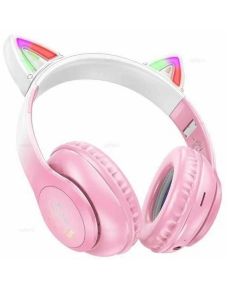 Навушники HOCO W42 Cat ears BT headphones Cherry Blossom