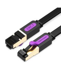 Мережевий кабель Vention Flat Cat.7 Patch Cable 1.5M Black