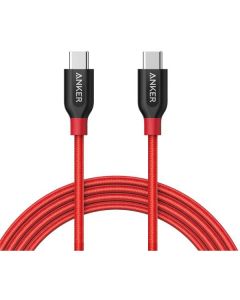 Кабель Anker Powerline+ V3 USB-C to USB-C 2.0 0.9m Red (A8187H91)