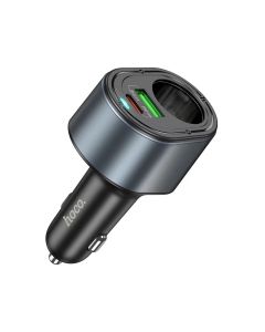 Автомобільний зарядний пристрій HOCO Z56 Friend PD35W+QC3.0 cigarette lighter car charger Black