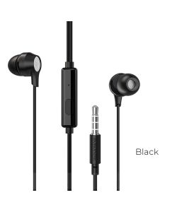 Навушники BOROFONE BM28 Tender sound universal earphones with mic Black