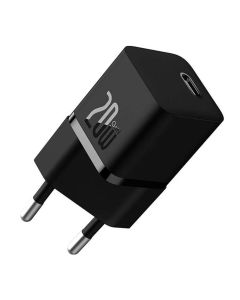 Мережевий зарядний пристрій Baseus GaN5 Fast Charger(mini) 1C 20W EU Black