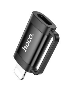 Адаптер HOCO UA31B iP male to Type-C female OTG adapter Black