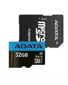 microSDHC (UHS-1) A-DATA Premier 32Gb Class 10 A1 (R-100Mb/s)  (adapter SD)