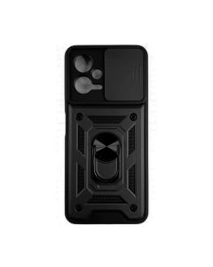 Чохол Armor Camshield Case для Xiaomi Poco X5 5G with Ring Black