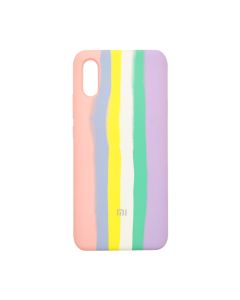 Чехол Silicone Cover Full Rainbow для Xiaomi Redmi 9a Pink/Lilac