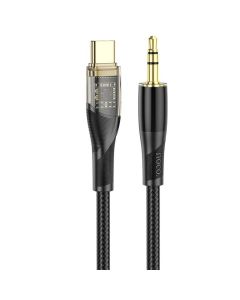 Аудіокабель HOCO UPA25 Transparent Discovery Edition Digital audio conversion cable Type-C Black