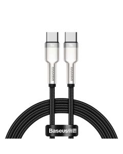 Кабель Baseus Cafule Series Metal Data Cable Type-C to Type-C 100W 1m Black