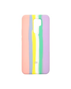 Чохол Silicone Cover Full Rainbow для Xiaomi Redmi 9 Pink/Lilac