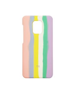 Чохол Silicone Cover Full Rainbow для Xiaomi Redmi Note 9s/Note 9 Pro/Note 9 Pro Max Pink/Lilac