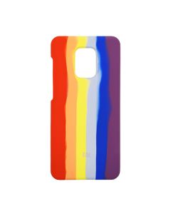Чохол Silicone Cover Full Rainbow для Xiaomi Redmi Note 9s/Note 9 Pro/Note 9 Pro Max Red/Violet