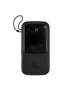 Зовнішній акумулятор Baseus Qpow Digital Display Quick Charging 15W 20000mAh Black (PPQD-F01)