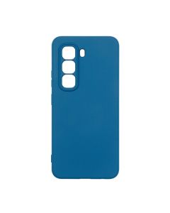 Чехол Original Soft Touch Case for Infinix Hot 50 Pro 4G Dark Blue with Camera Lens