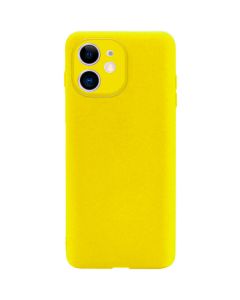 Чехол Soft Touch для Apple iPhone 11 Yellow with Camera Lens Protection