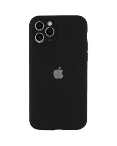 Чохол Soft Touch для Apple iPhone 12 Pro Max Black with Camera Lens Protection