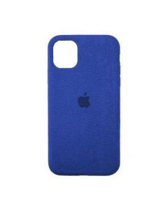 Чехол Alcantara для Apple iPhone 11 Dark Blue