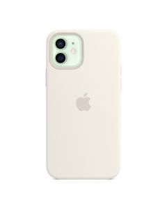 Чехол Apple Silicon Case with MagSafe для Apple iPhone 12/12 Pro White