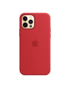 Чохол Apple Silicon Case with MagSafe для Apple iPhone 12 Pro Max Red